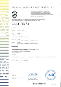Certifikát ČSN EN 17460:2023
